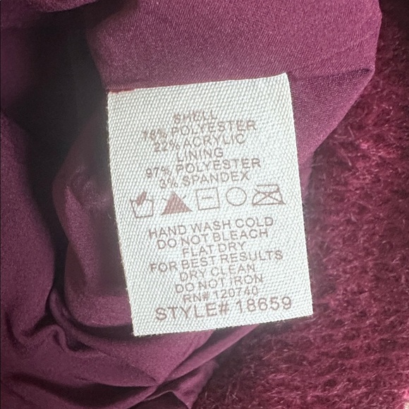 Mystree Rich Burgundy Bomber Textured Jacket - Picture 6 of 6